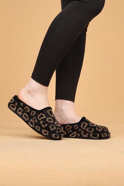 layki Revan Patterned Stone Orthopedic Women's Slippers