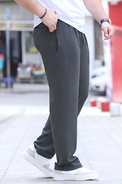 BayBayan Ανδρικό Σχολικό Παντελόνι Lycra Άνετο Παντελόνι Lycra