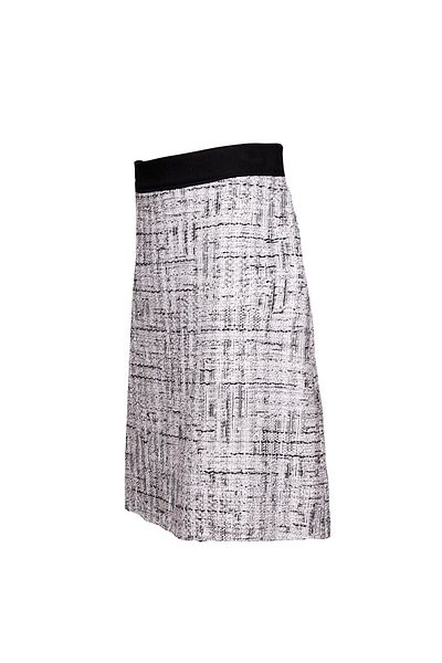 Escada Sport Mid-Length White Cotton Tweed Skirt