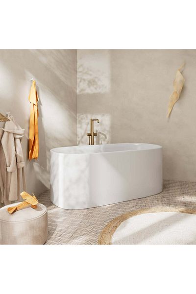 Hansgrohe Tecturis S Single Arm Matte Bronze Bathtub Faucet - 73440140