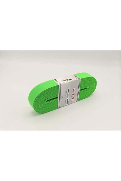Gül 10 mt Neon Green Χρώμα Λάστιχο - 3 cm