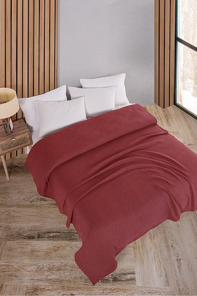 Evim Cotton Maya Coral Pique Bedspread Double - 200X230 cm