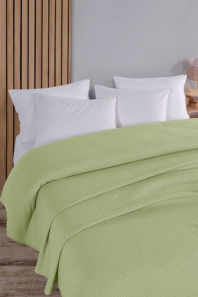 Evim Green Cotton Maya Bedspread 200X230 Cm, to Two People Destinie