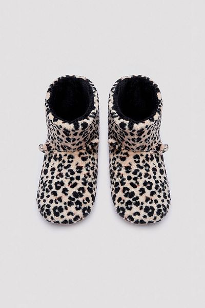 Penti Μπότες για το σπίτι με σχέδιο Leopard