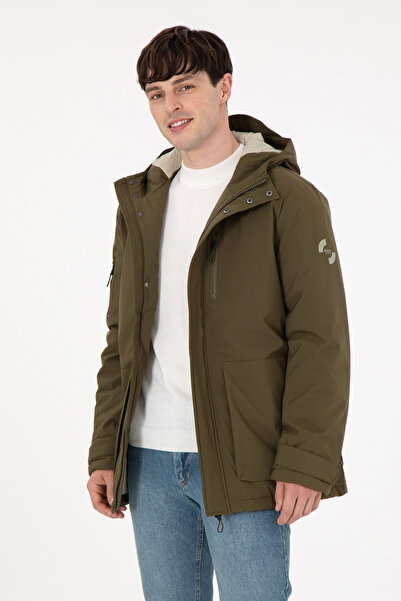 U.S. Polo Assn. معطف كاكي للرجال 50290745 -VR027