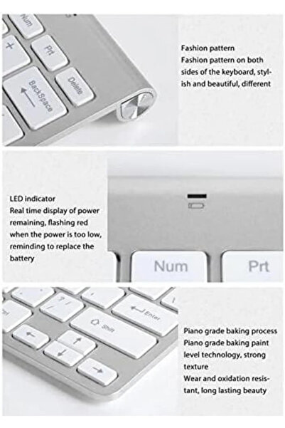 Sarftech Zarif Tasarım Kablosuz Usb Türkçe Q Destekli Tasarım Kablosuz Klavye Mouse Seti