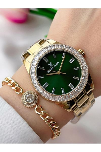 Daniel Klein Steel Band 30 Mt Water Resistant Women's Wrist Watch+Bracelet Bfg.13484.X7