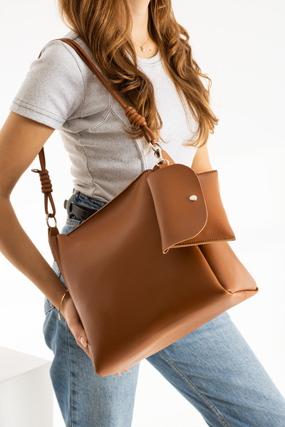 NWR BAGS حقيبة يد نسائية وحقيبة كروس مقاس 27x35