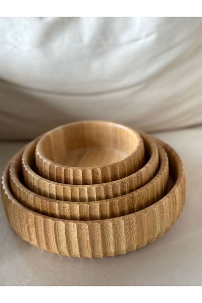 AROW Bamboo Bowl Set of 4