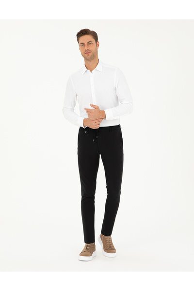 Pierre Cardin بنطال رياضي كلاسيكي أسود 50296593-VR046