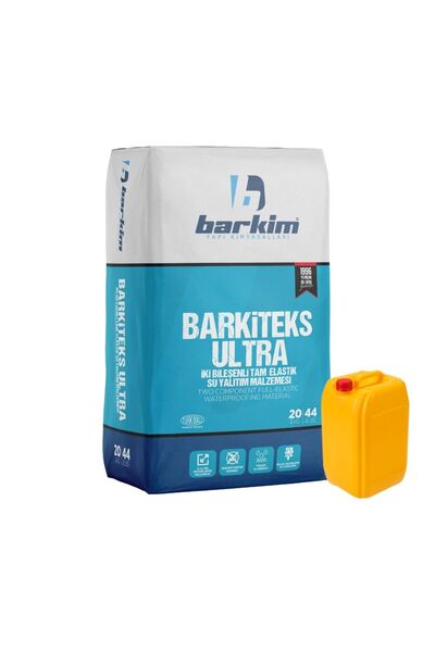 barkim Barkiteks Ultra Iki Bileşenli Tam Elastik Su Yalıtım (20 KG TOZ BİLEŞEN 10 KG SIVI BİLEŞEN)
