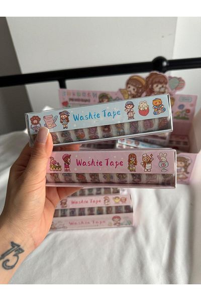 Planet Butik Kawaii Designed Washie Tape Set