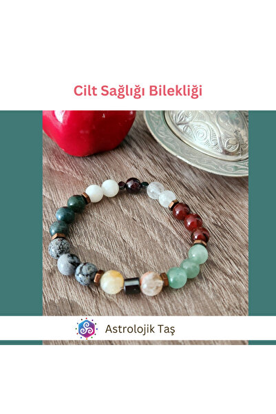 Tasarım Sertifikalı Doğal Taş Cilt Sağlığı Bilekliği