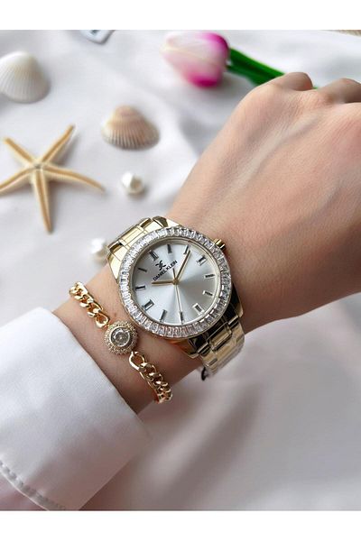 Daniel Klein Steel Band 30 Mt Water Resistant Women's Wrist Watch+Bracelet Bfg.13484.X6