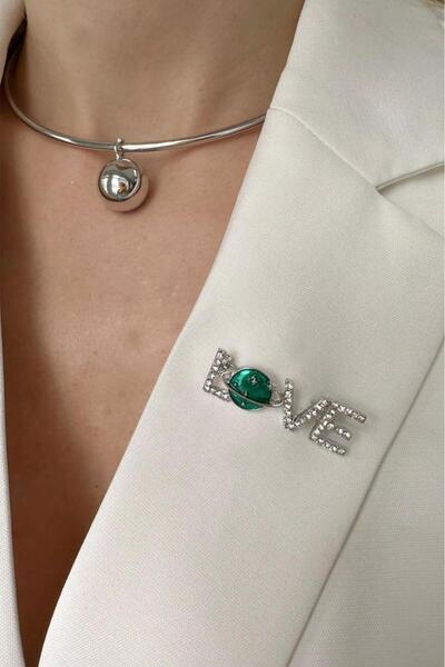 Love Stone Brooch (4 Cm)