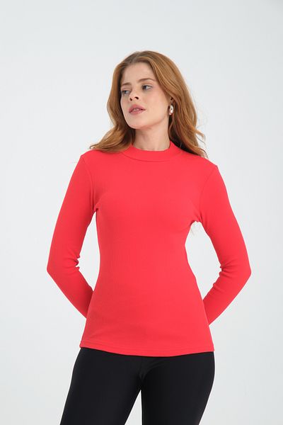 Avones Women's Ribbed Camisole Turtleneck Knitted Blouse