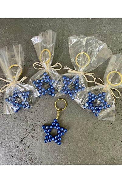 meyaccessories Yıldız Boncuk Anahtarlık Lacivert Doğum Günü Söz Nişan Nikah