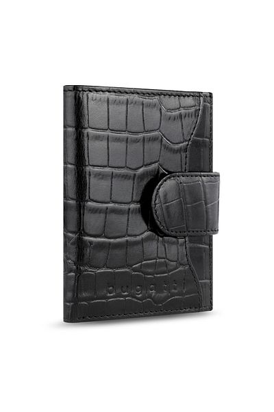 BUGATTI Secure Smart Kreditkartenetui RFID Schutz Leder 8 cm