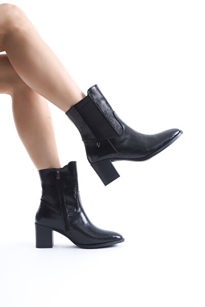 LuisPerry Елегантні чорні жіночі черевики на підборах із бічною блискавкою