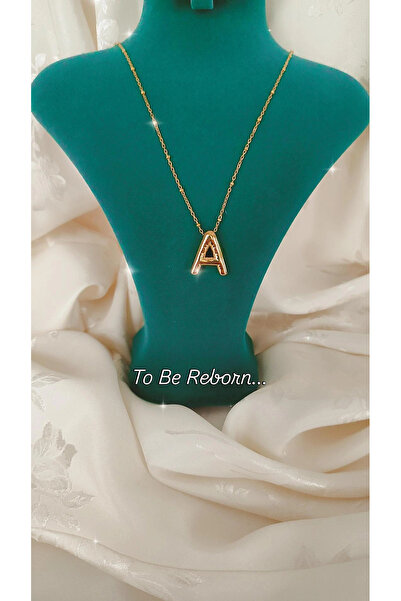 To Be Reborn Çelik Balon Model A Harf Kolye Özel Yılbaşı Hediyesi