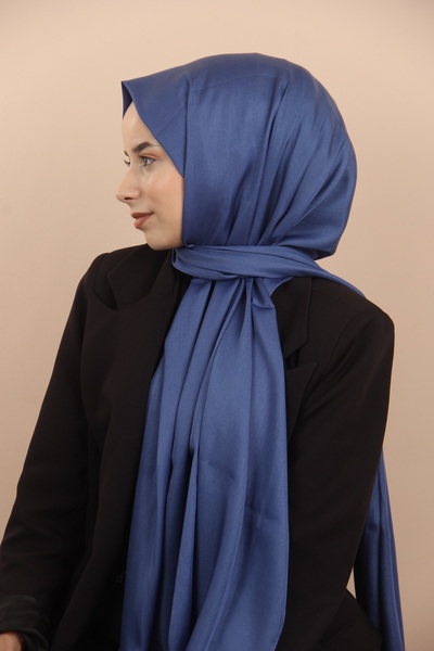 Siyane Şal de cristal eşarfă Cyan albastru de noapte