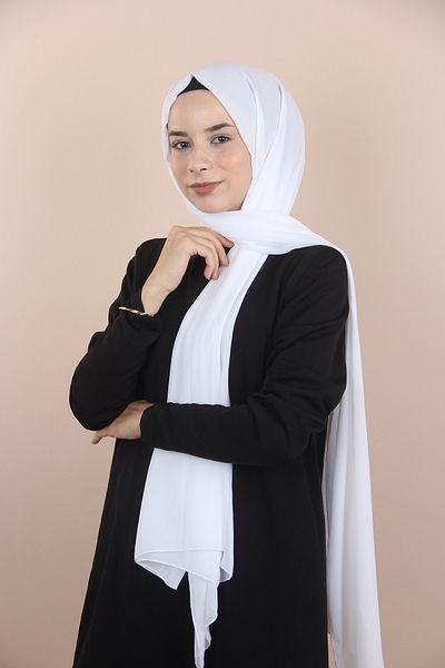 Sima Şal alb din şifon Sima