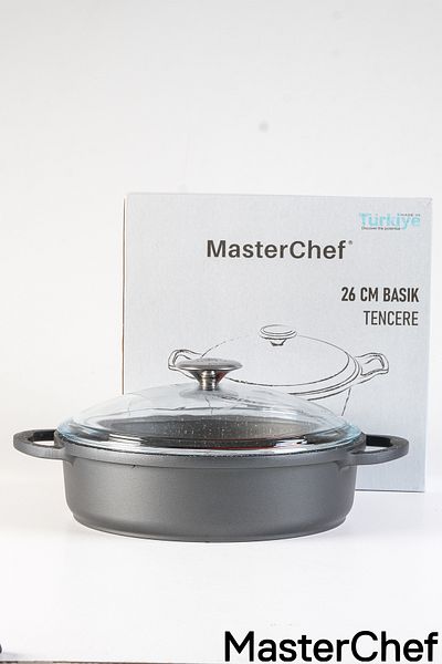 Masterchef Aluminum Cast Flat Bowl - 26 cm