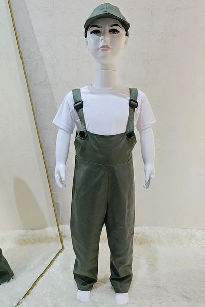 Kostüm Sarayı Σετ Χακί Χρώματος Gardener Jumpsuit και Καπέλο