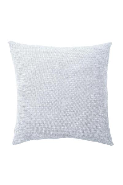 Latuda Home Gray Urban Minimal Chenille Fabric Soft Gramaged Throw Pillow Cov...