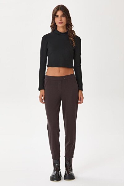 İKİLER Beli Lastikli Cep Görünümlü Pantolon 245-2022