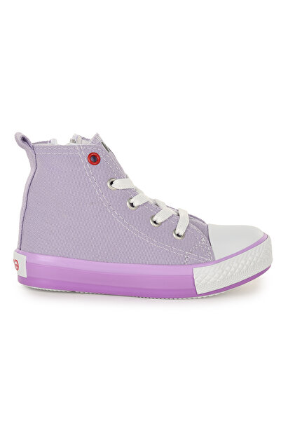 Kiko Kids Tinna Lace-Up Girls' High-Top Linen Sneakers