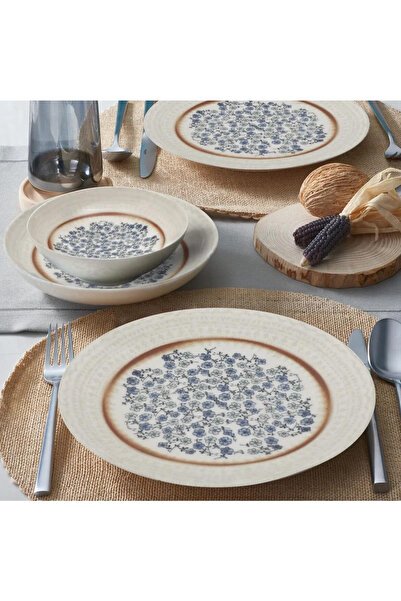 Güral Porselen Atina 24 Parça Yemek Seti Reaktif Kapalı Kutu DG 22153