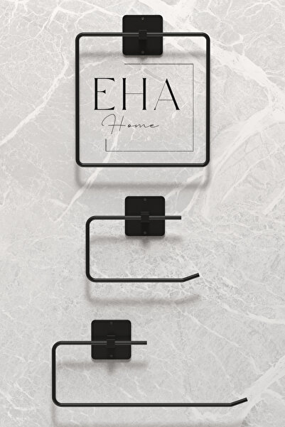 EHA HOME Siyah Yapışkanlı Kare Havluluk Rulo Kağıt Havluluk Wc tuvalet Kağıdı...