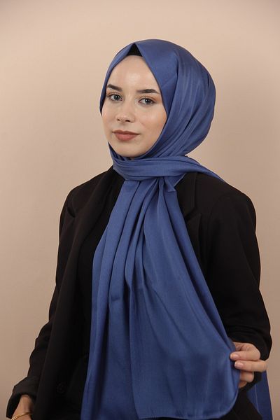 Siyane Şal de cristal eşarfă Cyan albastru de noapte