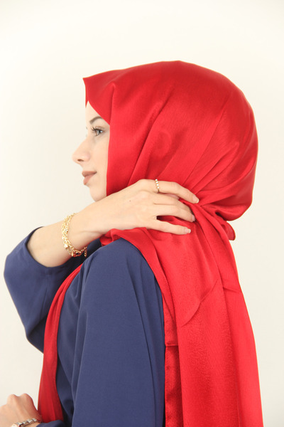 Berussa Berussa Jacquard Red Janjan Shawl