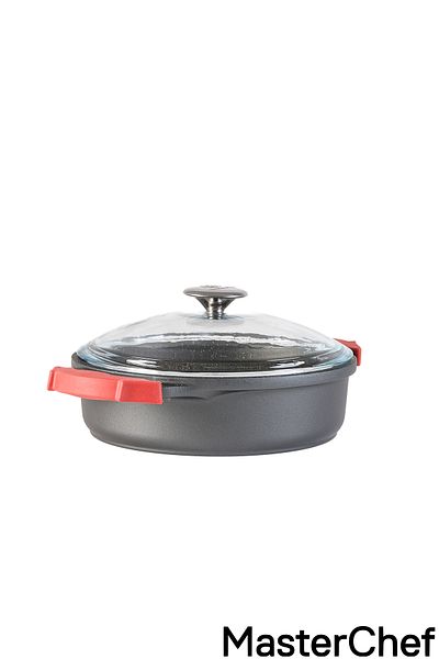 Masterchef Aluminum Cast Flat Bowl - 24 cm
