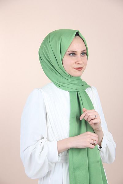 Sima Malachite Color-259 Şal Şifon cu Sima Janjan
