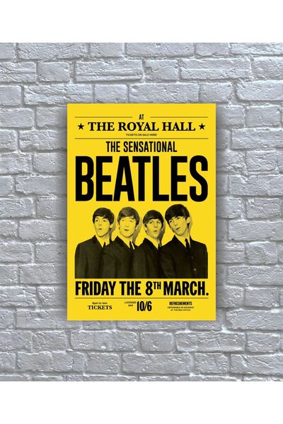 icase The Beatles Music Group Poster Copertă album Tablou pe lemn