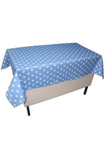 Kostüm Sarayı Față de masă pentru profesor cu model Blue Star - BUMBAC-DREPT