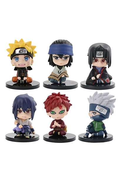 oyuncakçı savaş & europe shop 6 adet takım Oturan Naruto Shippuden aksiyon fi...