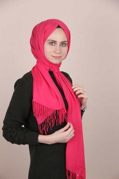Sima شال الباشمينا الفوشيا