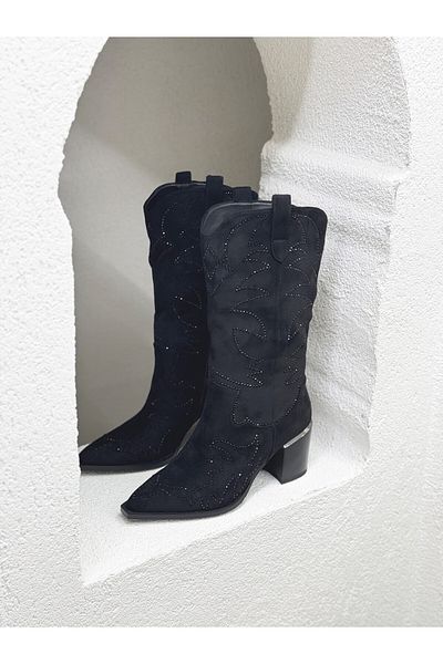 Guja 25K131-1 - Γυναικείες μπότες με τακούνι 7CM με πέτρα