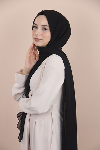 Sima BLACK Sima Chiffon Shawl