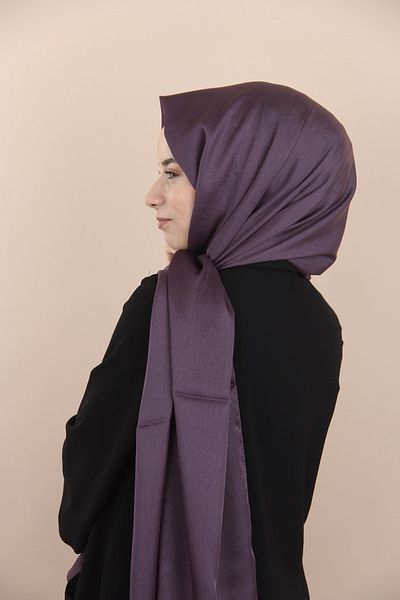 Siyane Eggplant Purple Scarf Crystal Shawl