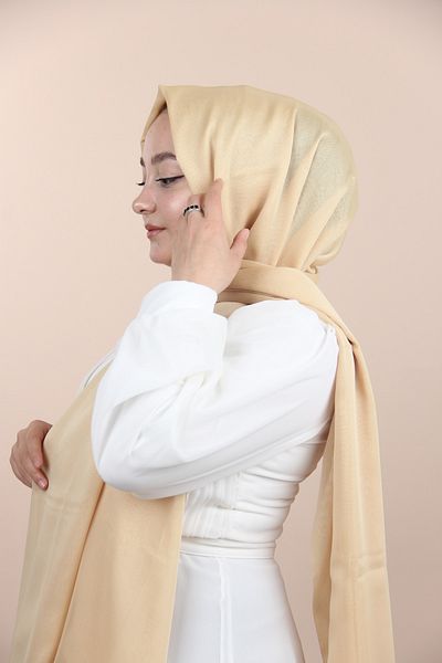 Sima Linen Color-262 Chiffon Shawl with Sima Janjan