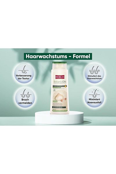 Bioblas Knoblauch Shampoo 500 ml Bioblas, Geruchlos, Anti Haarausfall Frauen und Männer