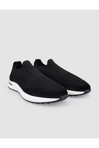 Cabani Knitwear Black Men's Sports Shoes