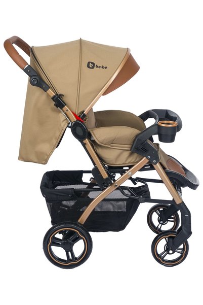 babymiss Be-Be Soft Plus Çift Yönlü Bebek Arabası Kahverengi