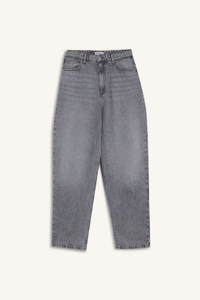 DeFacto Baggy Fit High Waist Straight Leg Long Jeans Washed Pants D5415Ax24Wn