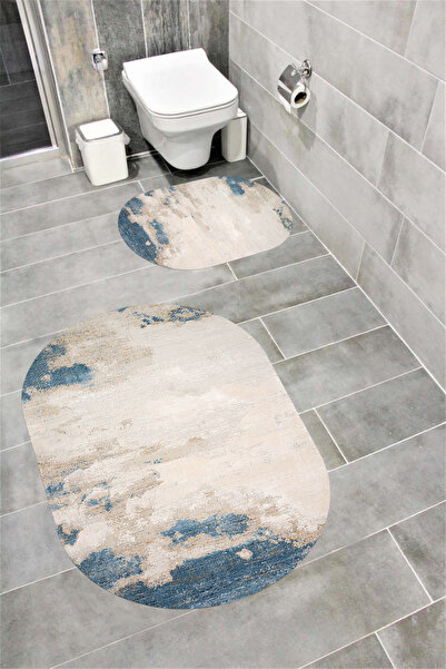 Bordo Halı Su Emici Yumuşak Kaymaz Taban Sünger Dolgulu Yıkanabilir Dekoratif...